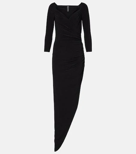 norma kamali asymmetric dress Norma Kamali Diana Gown