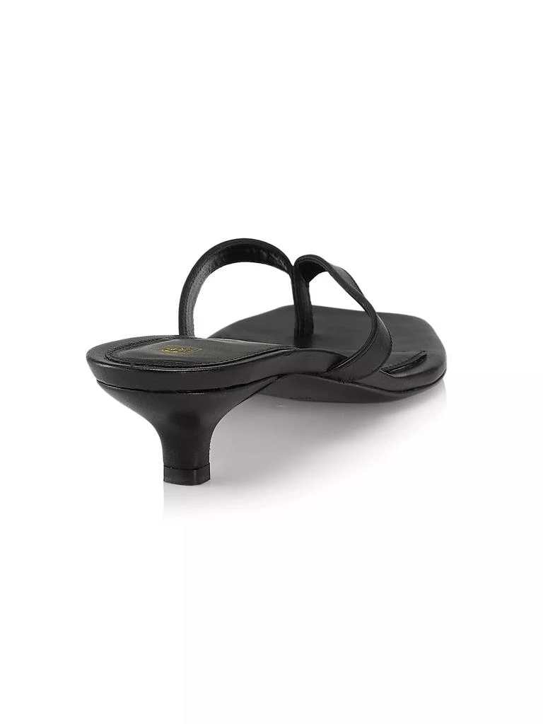 Totême Leather Flip-Flop Kitten-Heel Sandals 3