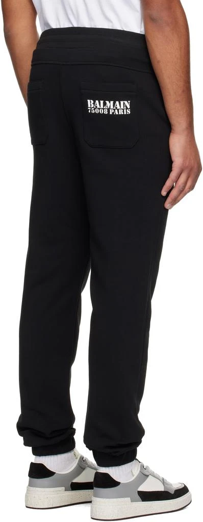 Balmain Black Small 
Balmain
 Stamp Sweatpants 3