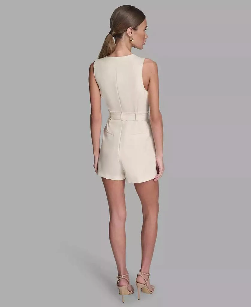 BCBG Women
s Iconic Stretch Sleeveless Romper 5
