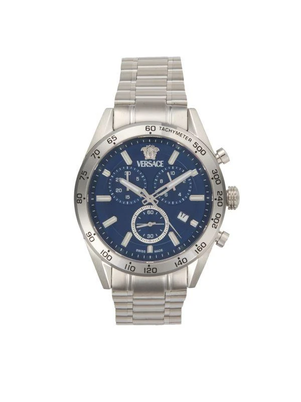 Versace V-Code Stainless Steel Bracelet Watch/41MM 1