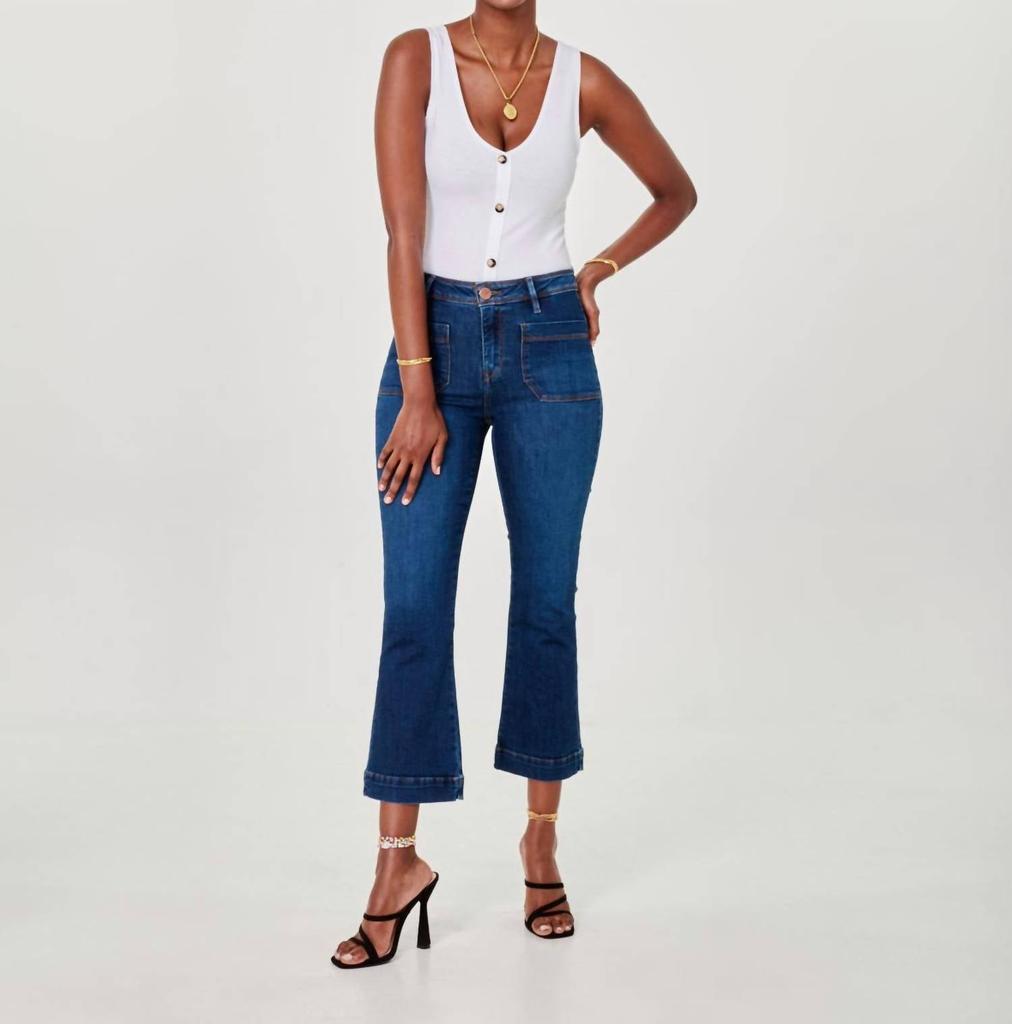 Lola Hats Lola Hats - High Rise Crop Flare Denim