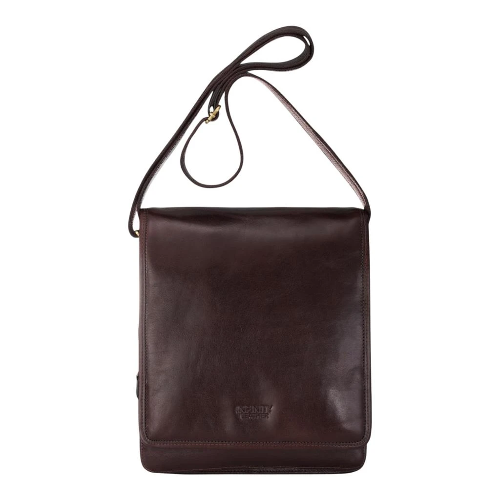 Infinity Leather Leather Vintage Brown Messenger Shoulder Crossbody Travel Business Bag - Ranger 1