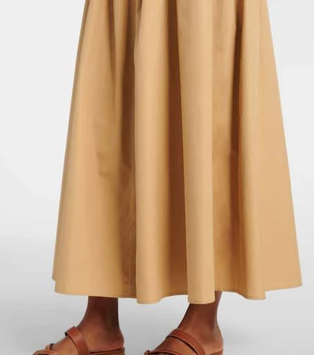 Max Mara Agoraio pleated cotton shirt dress 5