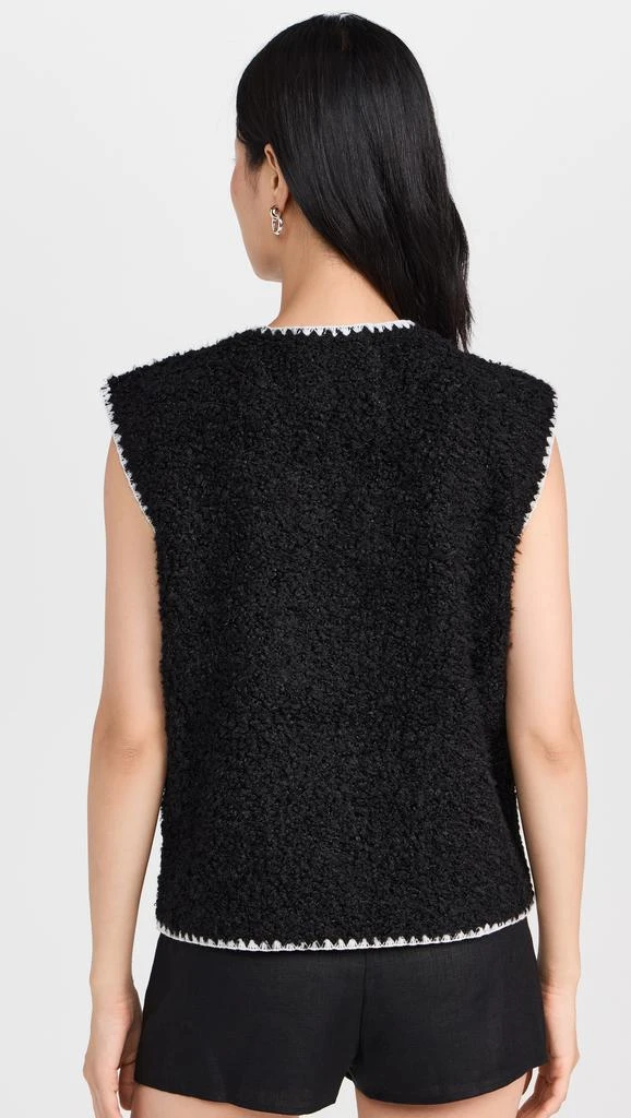 English Factory Faux Shearling Vest 2