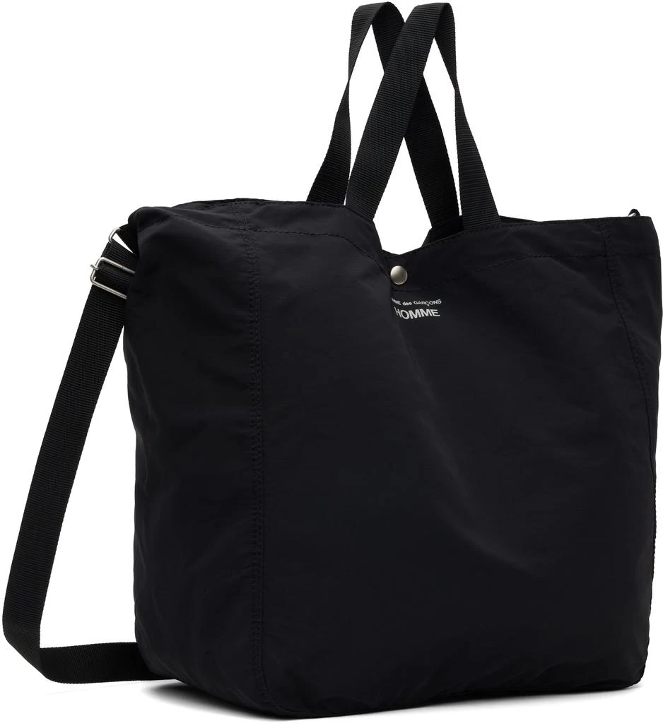 Comme des Garcons Black Nylon Grosgrain Tote 2