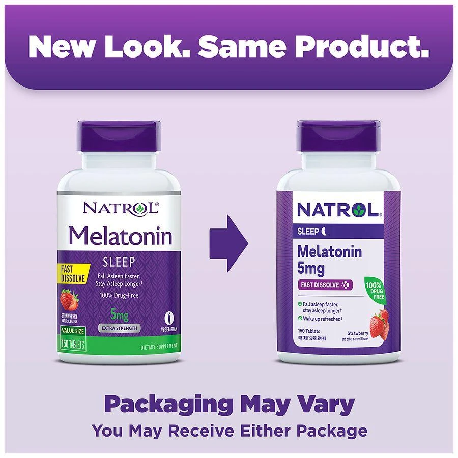 Natrol Melatonin 5mg Fast Dissolve Extra Strength Tablets Strawberry 3