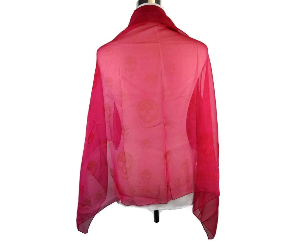 Alexander McQueen Alexander McQueen Women
s Silk Chiffon Skull Print Scarf 3