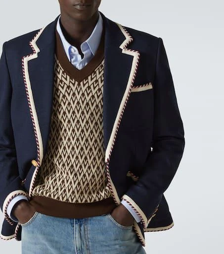 Valentino Toute La V virgin wool sweater vest 5