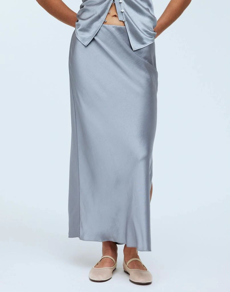 Madewell Satin Maxi Slip Skirt 2