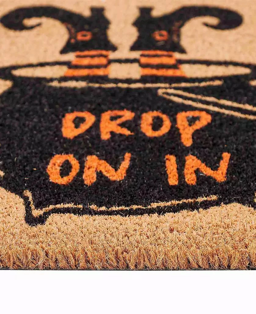 VCNY Home Drop on In Halloween Coir Outdoor Doormat 4