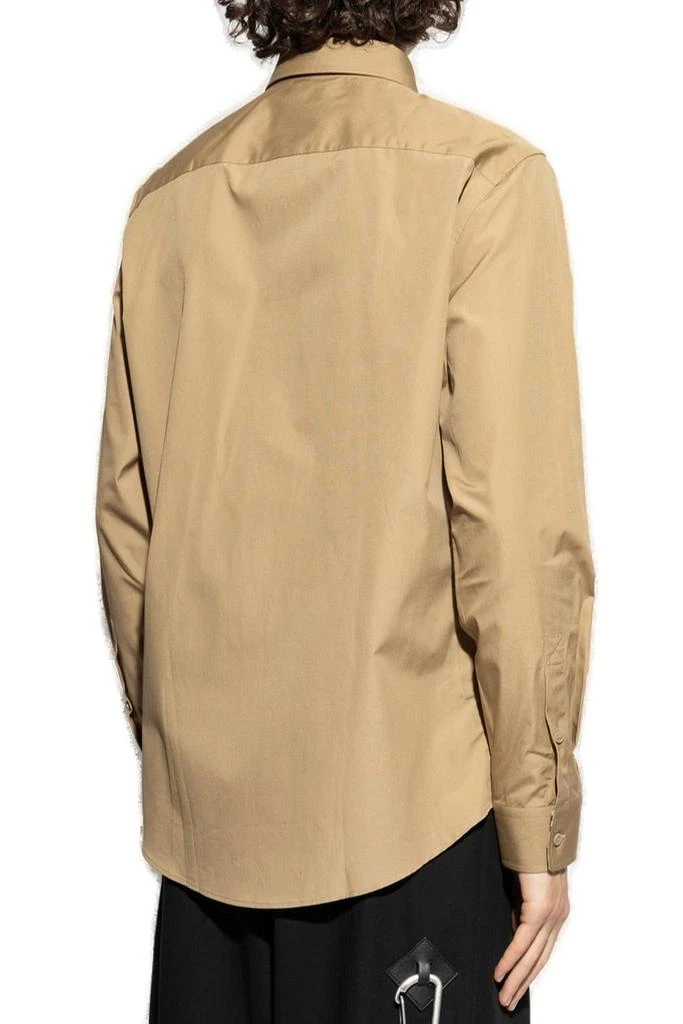 Burberry Burberry Logo Embroidered Long Sleeved Shirt 3