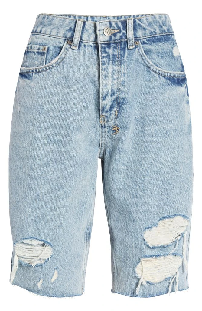 Ksubi App Laye Overkast Ripped Cutoff Denim Shorts 5