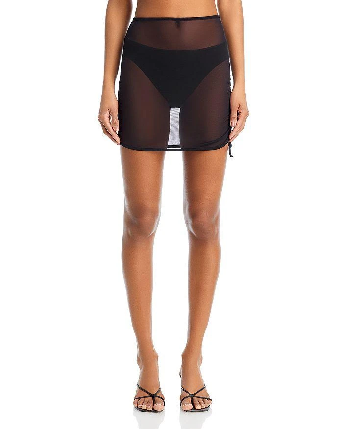 AQUA Mesh Cover Up Skirt - Exclusive 6