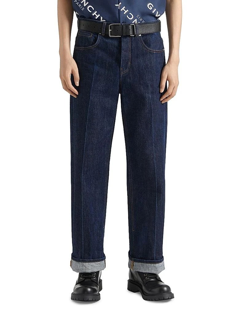 Givenchy Wide Leg Jeans in Denim 2