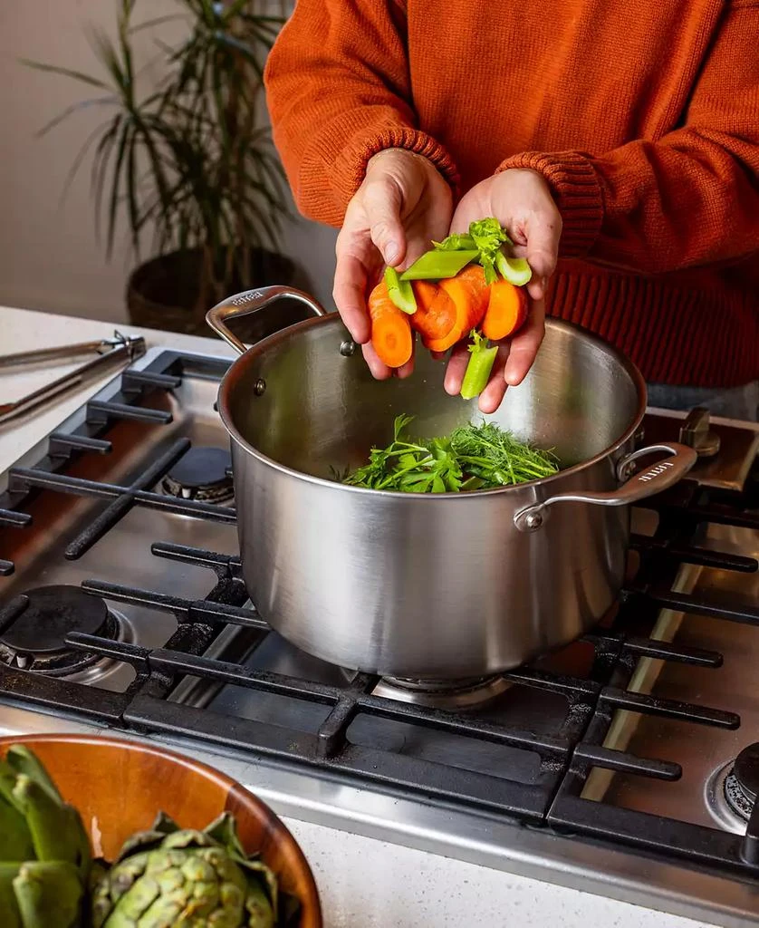 Heritage Steel X Eater 5-Ply Stainless Steel 8-Qt. Stock Pot with Lid 5