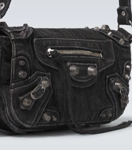 Balenciaga Le Cagole XS denim shoulder bag 6