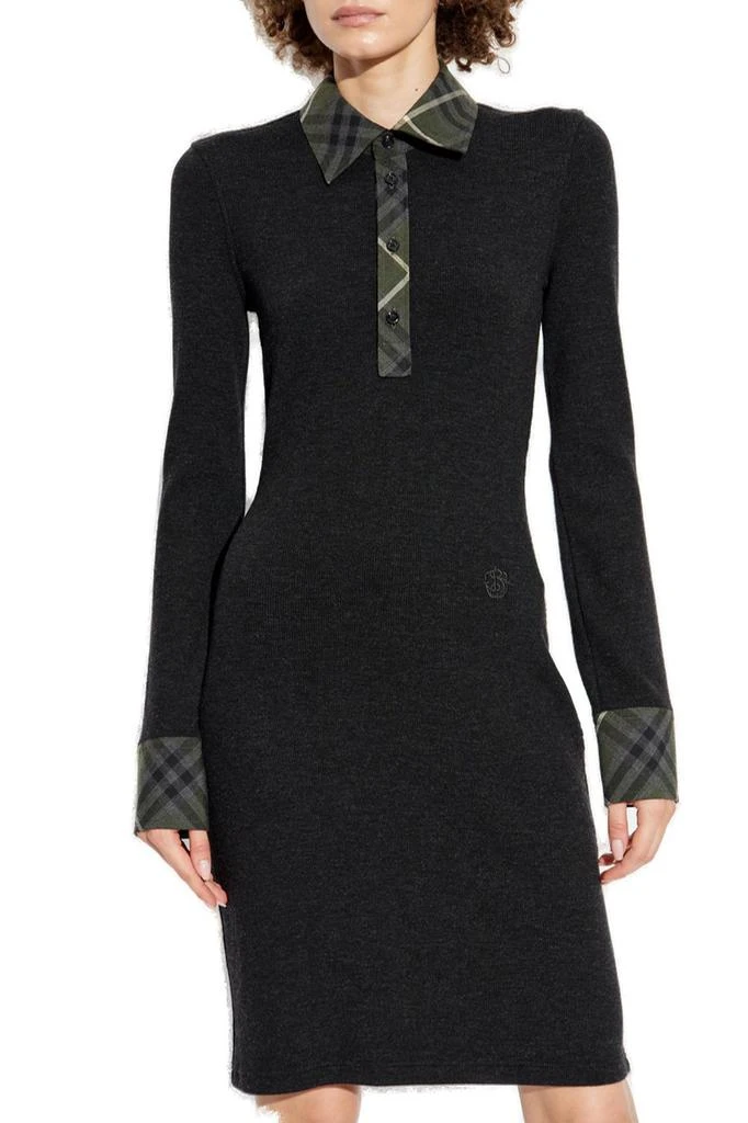 Shop Burberry Logo Embroidered Knitted Polo Dress on Sale at BeyondStyle   Get 53% Off Burberry Logo Embroidered Knitted Polo Dress with Limited-Time  Flash Deals, Exclusive Discounts, and Special Offers. Enjoy Unbeatable