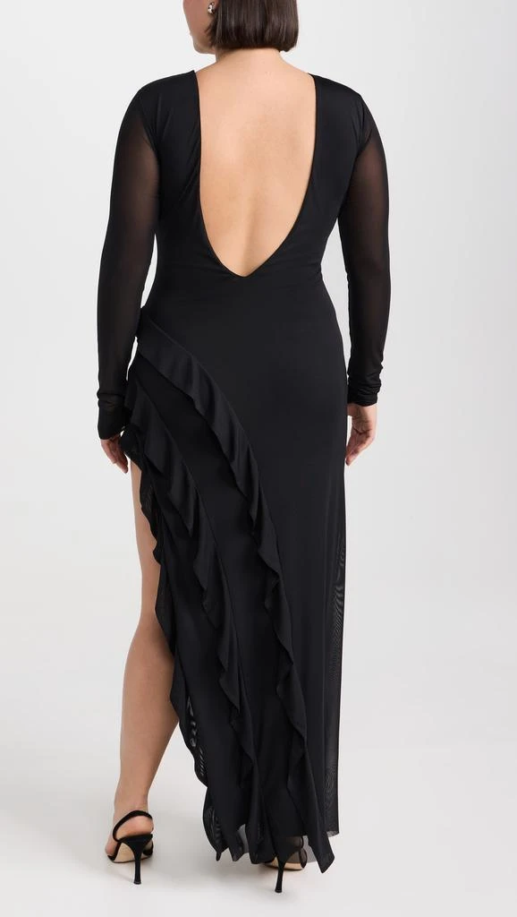 AFRM Jacie Ruffle Open Back Maxi Dress 8