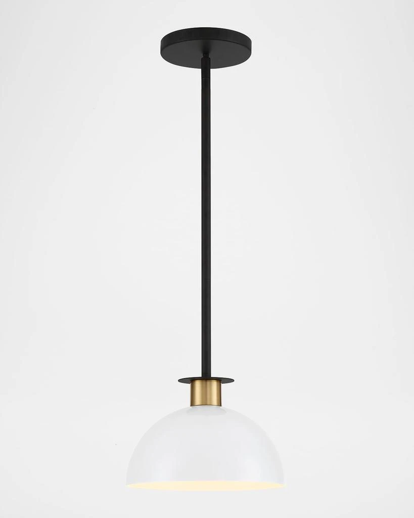 Crystorama Gigi 1-Light Black and Aged Brass Mini Pendant 1