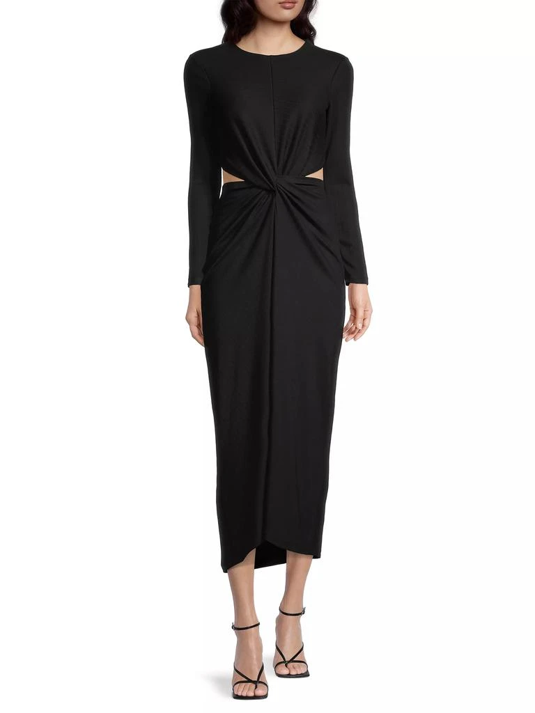 Significant Other Odelia Twisted Cut-Out Ribbed Maxi Dress 2