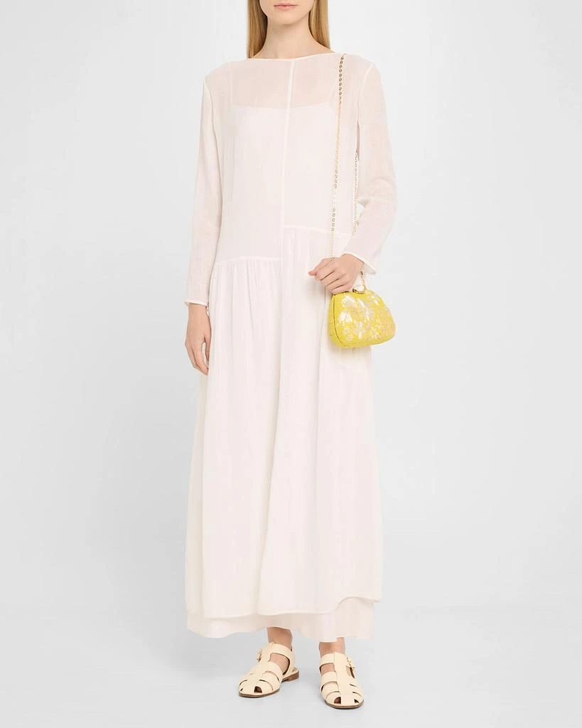Rafe Tamu Flower Raffia Clutch Bag 5