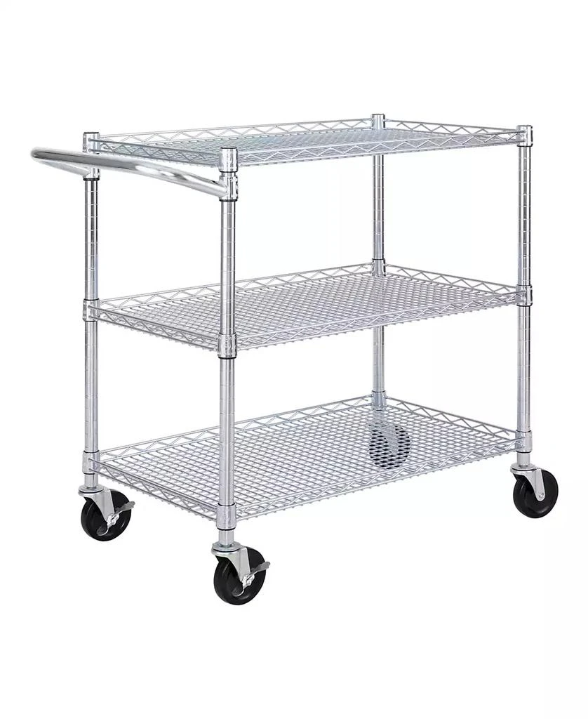 Seville Classics 3-Tier NSF-Certified Utility Cart 1