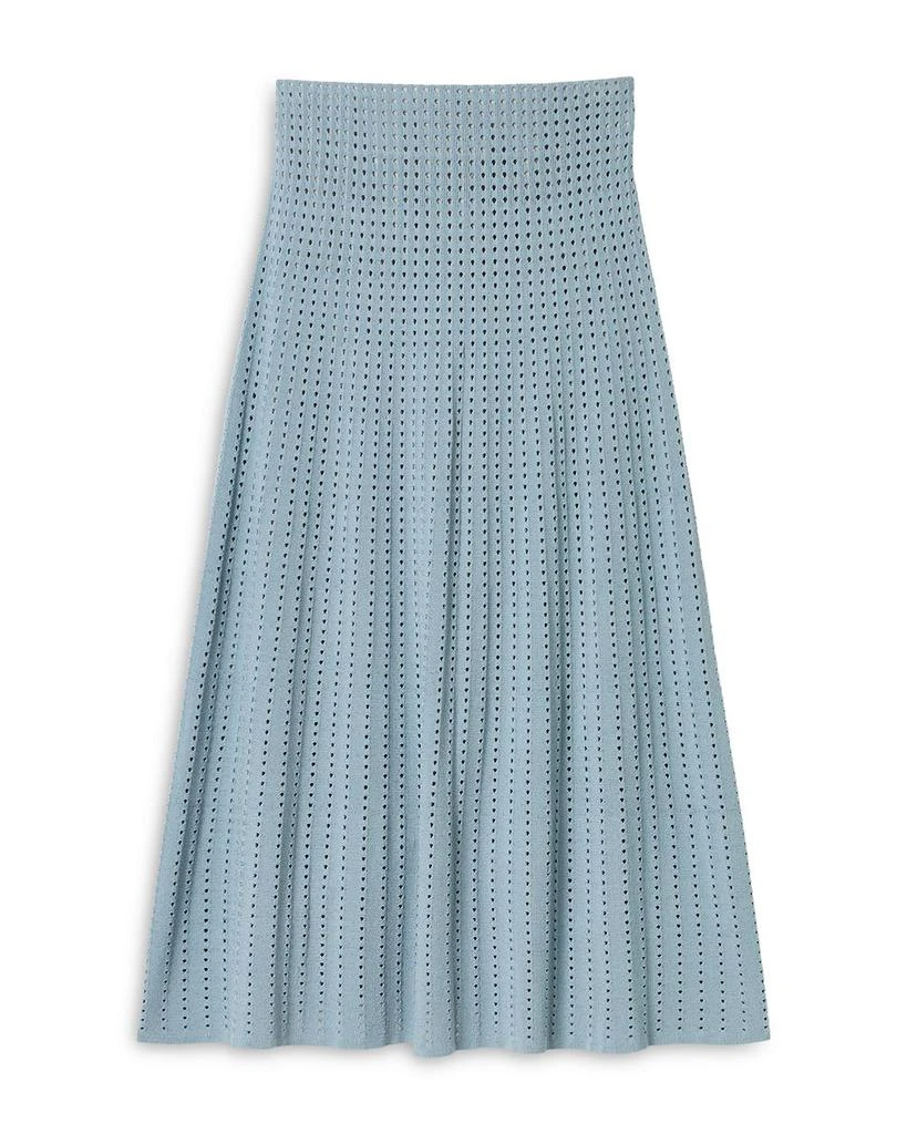 Lafayette 148 New York Pointelle Stitch Skirt 4