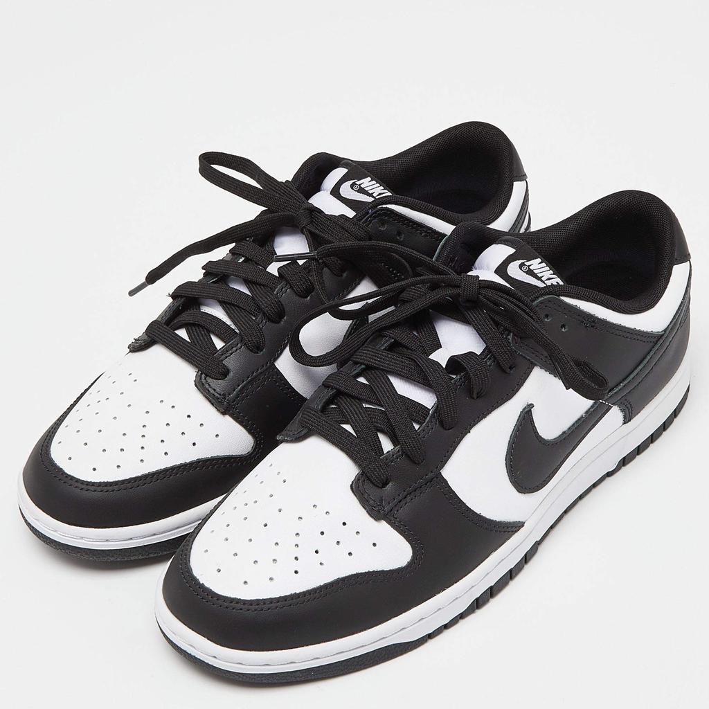 Nike Nike Black/White Leather Dunk Low Top “Panda” Sneakers Size 46