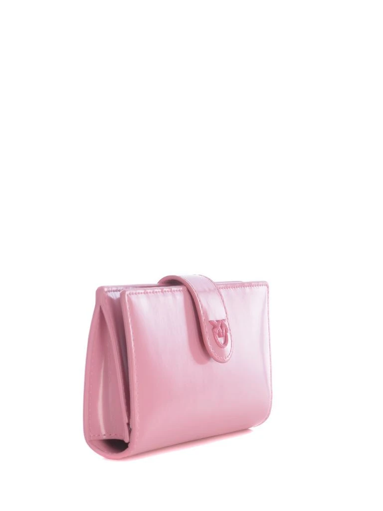 PINKO Pinko Logo Embroidered Bi-Fold Wallet 3
