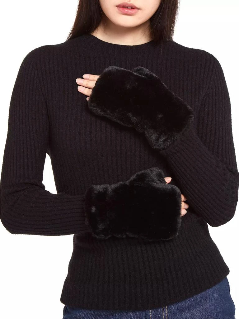 Apparis Ariel Faux Fur Fingerless Gloves 2