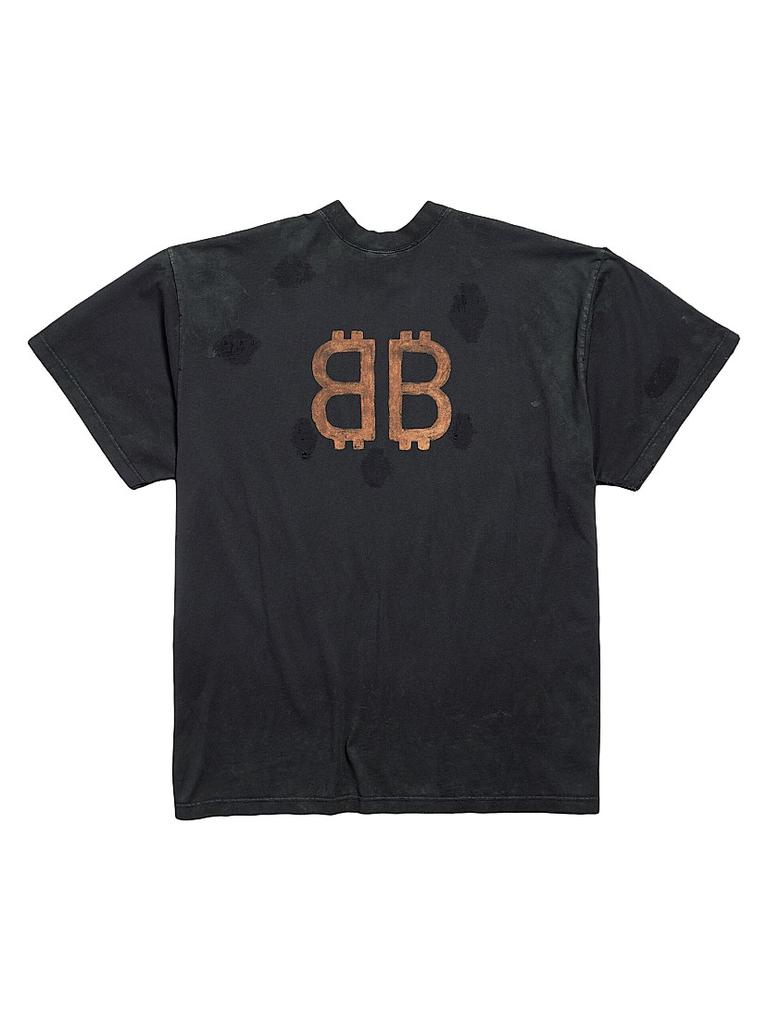 Shop Paris Moon Double Front Oversized T-Shirt on Sale at