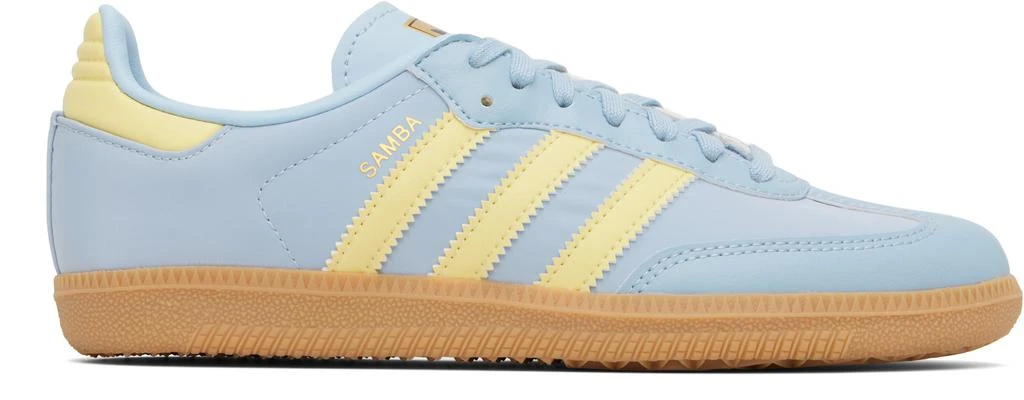 Adidas Big Kids Blue Samba OG Sneakers 1