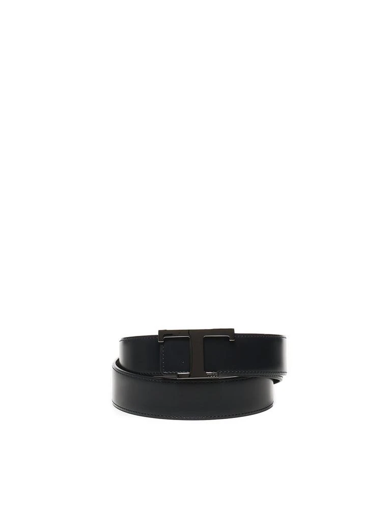 Tod's Tod's Reversible Logo Plaque Buckle Belt 1