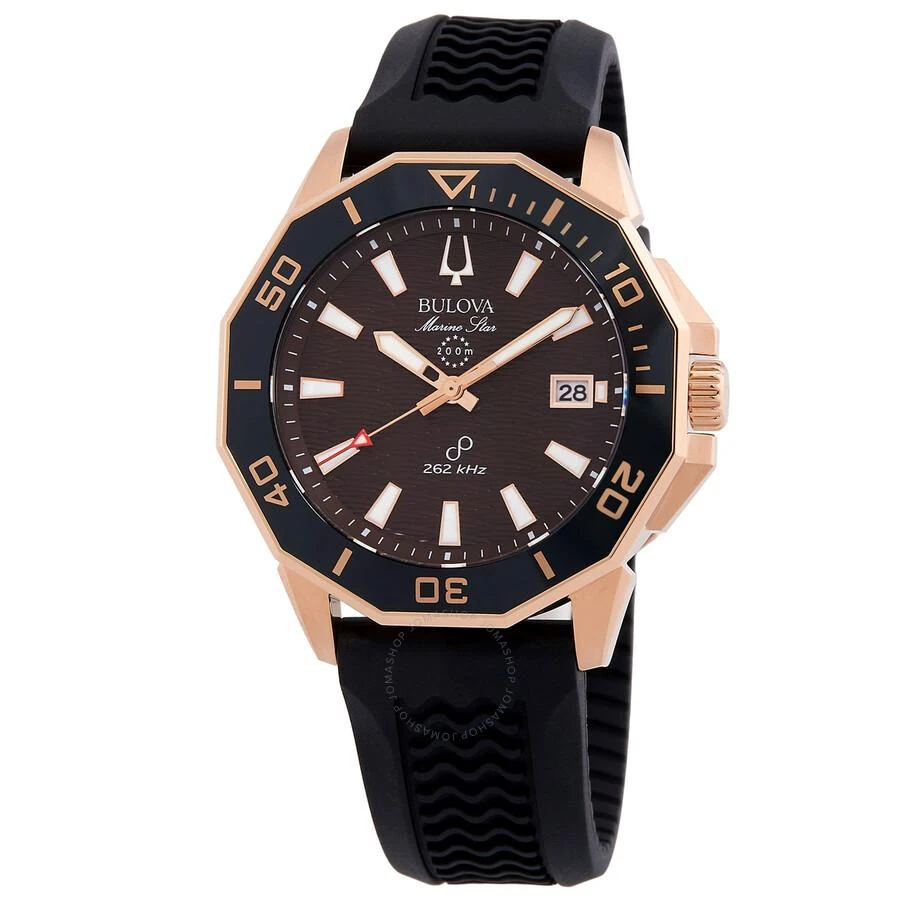 Bulova Marine Star HPQ Precisionist Quartz Brown Dial Men's Watch 98B421 1