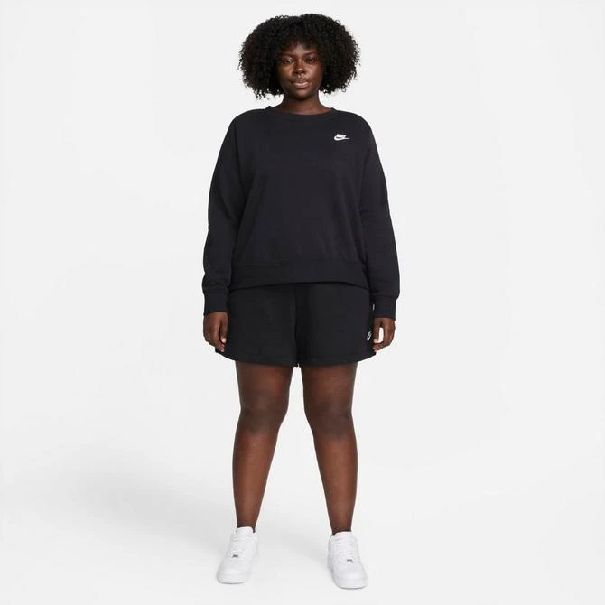 NIKE Women's Nike Sportswear Club Fleece Crewneck (Plus Size) 2