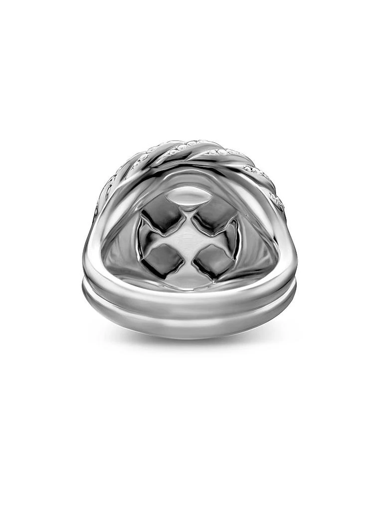 David Yurman Pearl Classics Cable Halo Ring in Sterling Silver 6