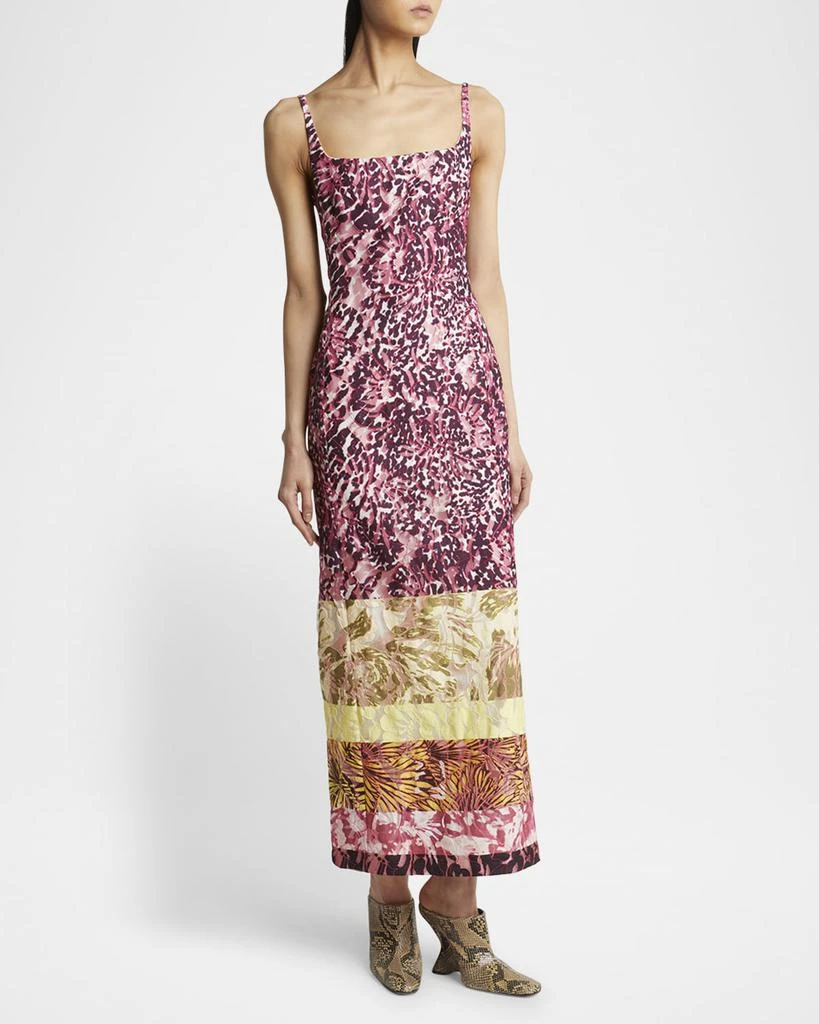 Dries Van Noten Debano Long Printed Dress 4