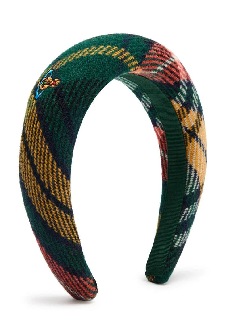 Vivienne Westwood Tartan wool headband 1