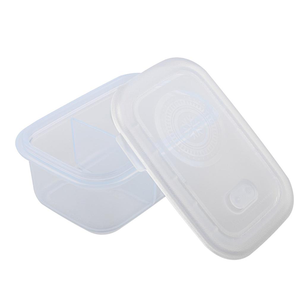 MNML Silicone Food Storage Container with Divider Set of 6 - 900 ml - Clear