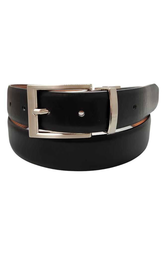 Bosca Reversible Pindot Leather Belt