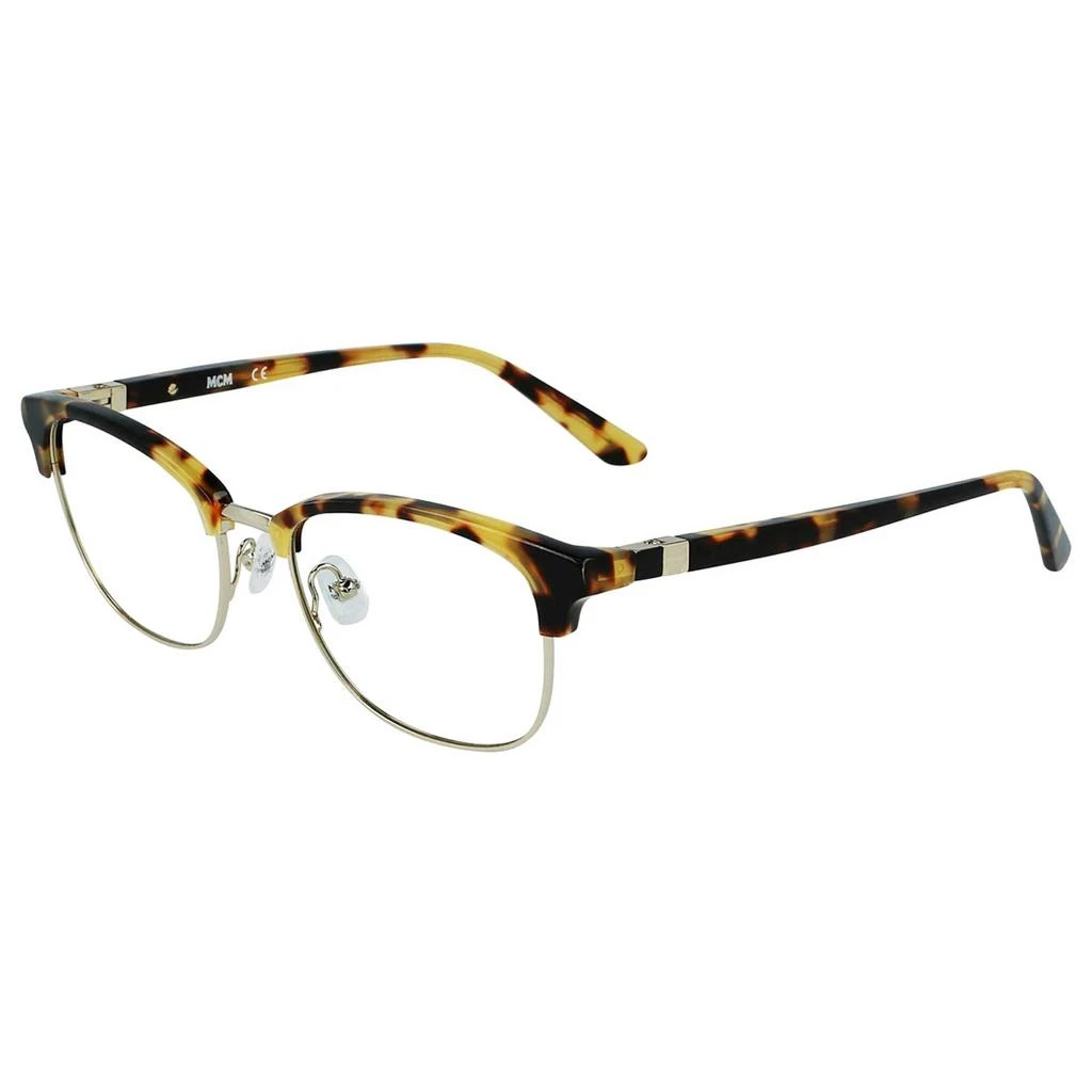 MCM MCM Unisex Eyeglasses - Vintage Havana/Gold Rectangular Metal Frame | MCM2718 212 1