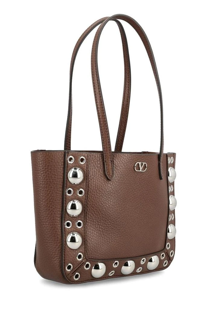 Valentino Valentino VLogo Plaque Eyelet Detailed Shoulder Bag 3