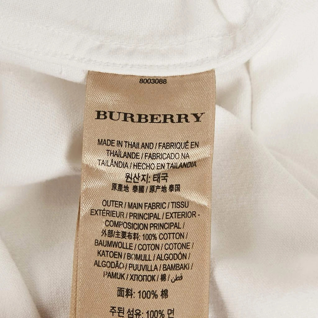 Burberry Burberry White Cotton Button Down Shirt L 7