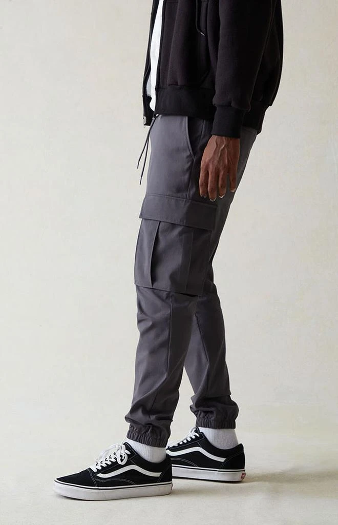 PacSun Performance Gray Slim Cargo Joggers 3
