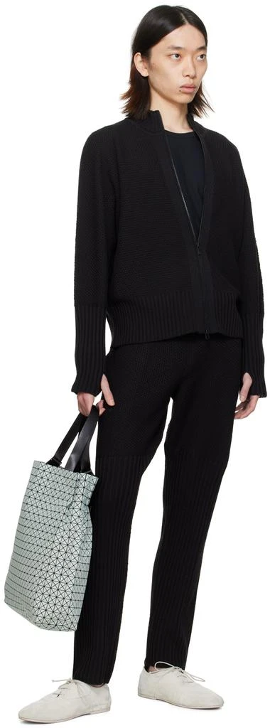 Homme Plissé Issey Miyake Black Rustic Knit Sweatpants 4