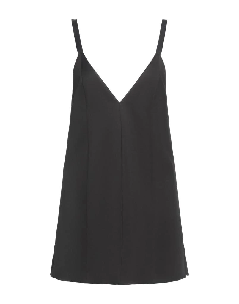 knee length dresses for ladies Khaite Women's Merith Floral Sheer Handkerchief Hem Silk Organza Dress - Black main image 1