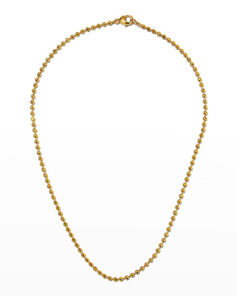 Buddha Mama 20k 3mm Disco Ball Chain Necklace, 18"L 1