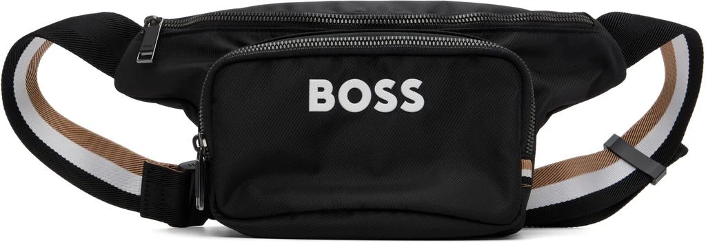 Hugo Boss Black Contrast Logo Structured Belt Bag 1