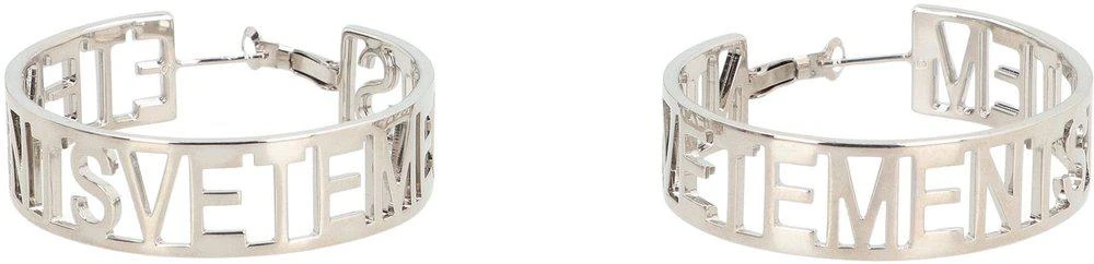 Vetements Vetements Logo Hoop Earrings